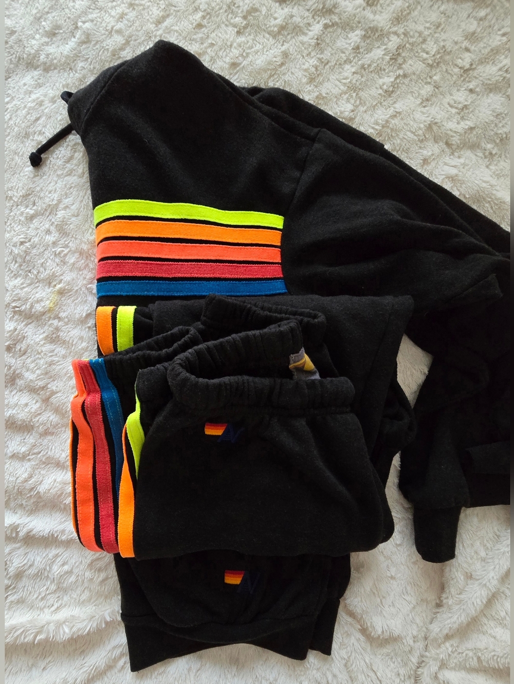 Aviator Nation Black and Neon 5 Stripes Set - Picture 4 of 5